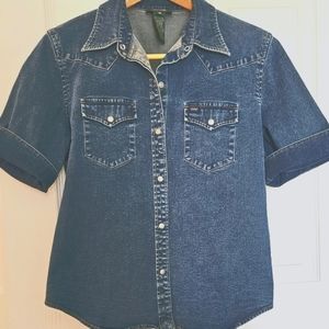 Ralph Lauren jeans co. Women's denim top